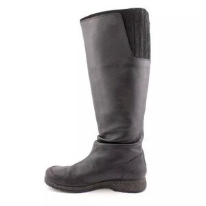 Teva Black Leather Waterproof Tall Knee Boots